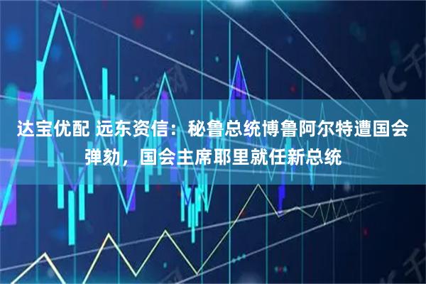 达宝优配 远东资信：秘鲁总统博鲁阿尔特遭国会弹劾，国会主席耶里就任新总统