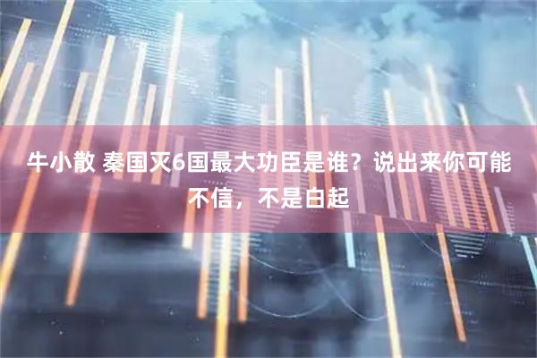 牛小散 秦国灭6国最大功臣是谁？说出来你可能不信，不是白起