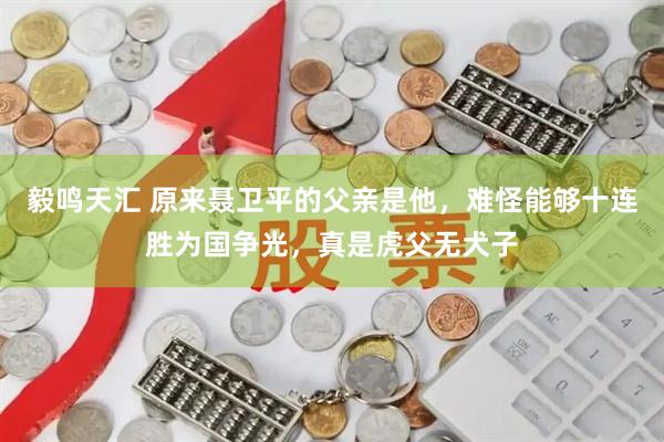 毅鸣天汇 原来聂卫平的父亲是他，难怪能够十连胜为国争光，真是虎父无犬子