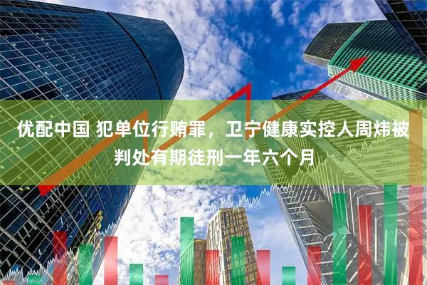 优配中国 犯单位行贿罪，卫宁健康实控人周炜被判处有期徒刑一年六个月